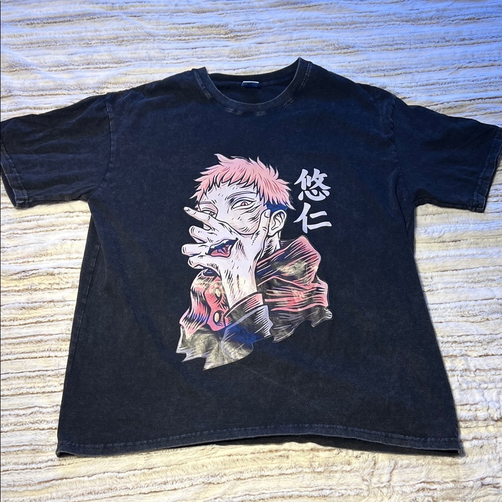 Jiu Jitsu Kaisen Graphic Anime T-Shirt in Black